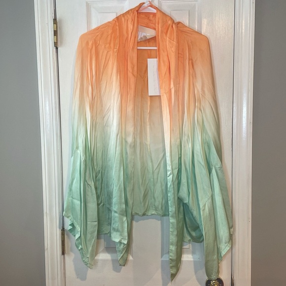 Pippa Jackets & Blazers - Pippa Kimono Women's Large Neon Orange‎ Lime Ombre